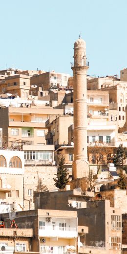 Mardin, Turkey, buildings, construction Wallpaper 720x1440