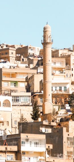 Mardin, Turkey, buildings, construction Wallpaper 1080x2340