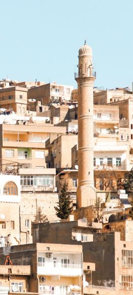 Mardin, Turkey, buildings, construction Wallpaper 1080x2400