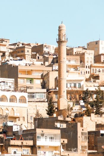 Mardin, Turkey, buildings, construction Wallpaper 640x960