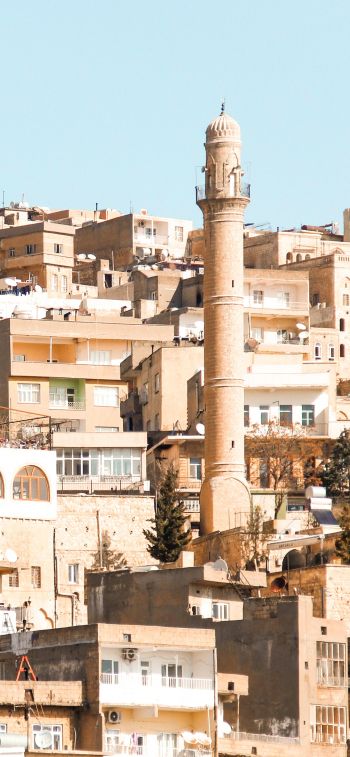 Mardin, Turkey, buildings, construction Wallpaper 828x1792