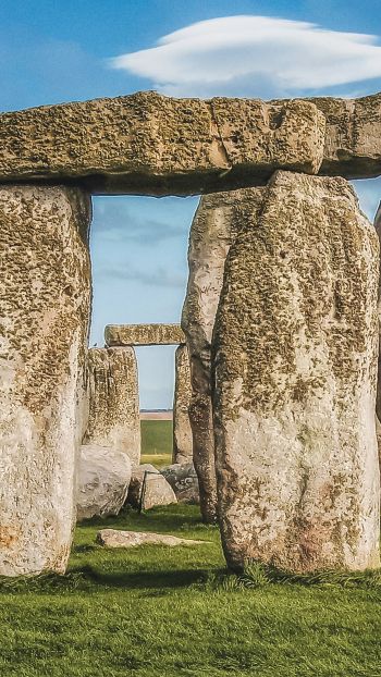 Stonehenge, Salisbury, England, Great Britain, plane Wallpaper 750x1334