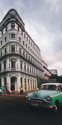 Havana, Cuba, machine, city, construction Wallpaper 720x1440