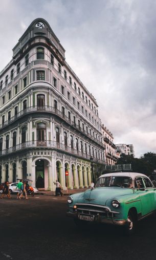 Havana, Cuba, machine, city, construction Wallpaper 1200x2000