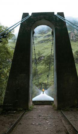 France, bridge, road Wallpaper 600x1024