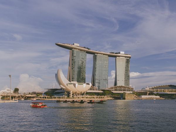 Singapore, office building, sea Wallpaper 800x600