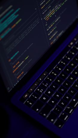 laptop, encoding, programming Wallpaper 640x1136