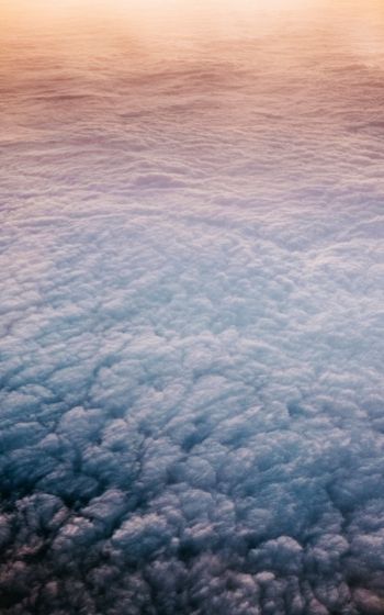 clouds, bird's eye view Wallpaper 800x1280