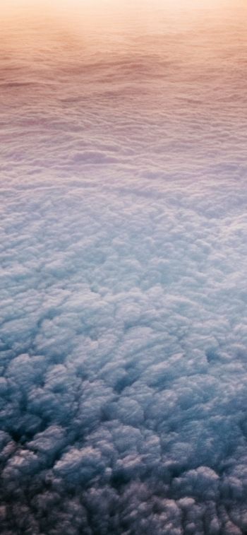clouds, bird's eye view Wallpaper 1170x2532