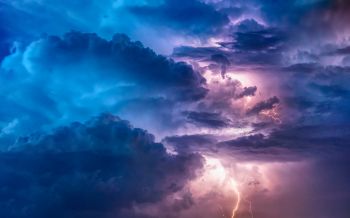 lightning, clouds Wallpaper 1920x1200
