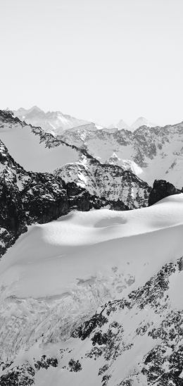 Обои 1080x2280 Энгельберг, Швейцария, горы, снег