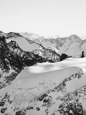 Обои 1620x2160 Энгельберг, Швейцария, горы, снег