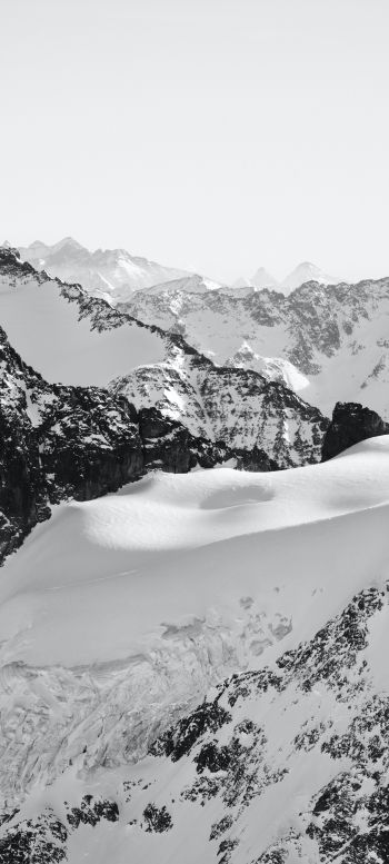 Обои 1080x2400 Энгельберг, Швейцария, горы, снег