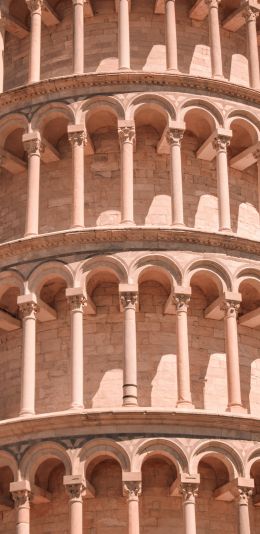 Leaning Tower of Pisa, Pisa, Italy Wallpaper 1080x2220