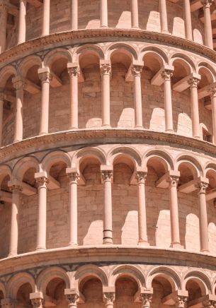 Обои 1668x2388 Пизанская башня, Пиза, Италия