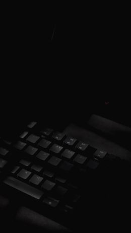 keyboard, black wallpaper Wallpaper 1080x1920