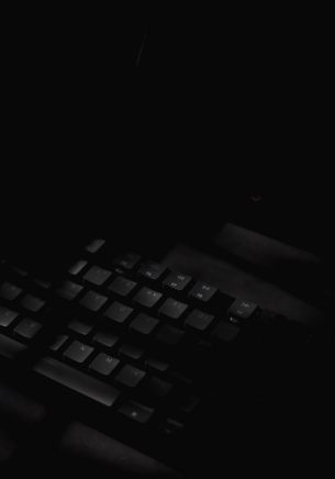 keyboard, black wallpaper Wallpaper 1668x2388