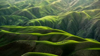 China, mountains, green Wallpaper 1280x720