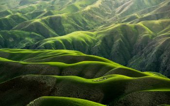China, mountains, green Wallpaper 1920x1200
