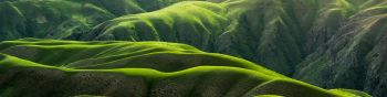 China, mountains, green Wallpaper 1590x400