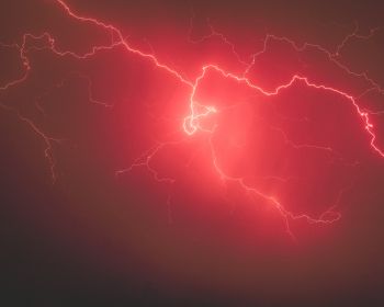 lightning, red Wallpaper 1280x1024