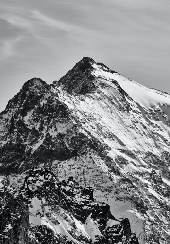 Engelberg, Switzerland, snowy mountains Wallpaper 1668x2388
