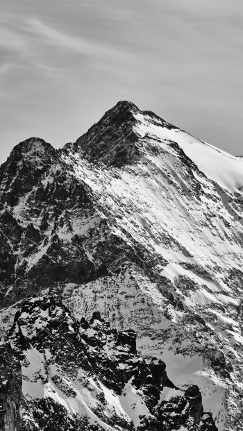 Обои 640x1136 Энгельберг, Швейцария, снежные горы