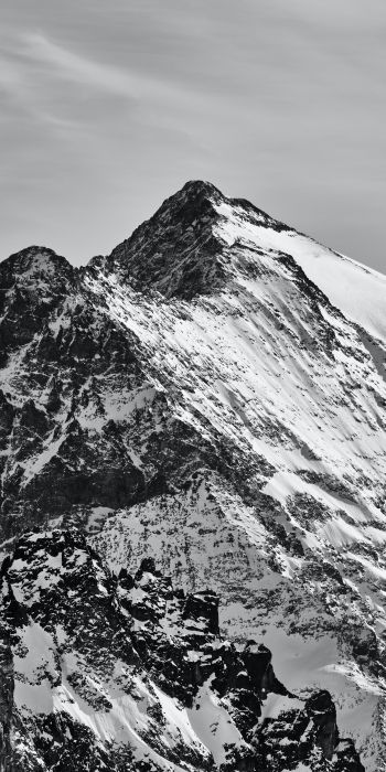 Обои 720x1440 Энгельберг, Швейцария, снежные горы