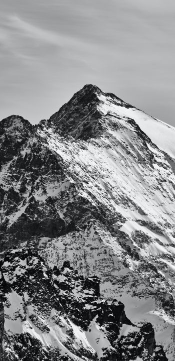 Engelberg, Switzerland, snowy mountains Wallpaper 1080x2220
