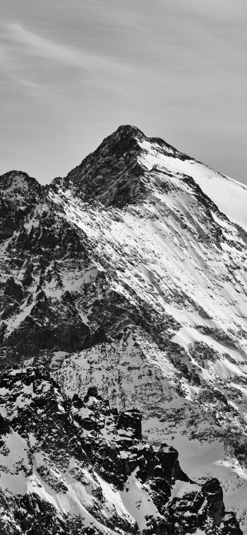 Обои 1284x2778 Энгельберг, Швейцария, снежные горы