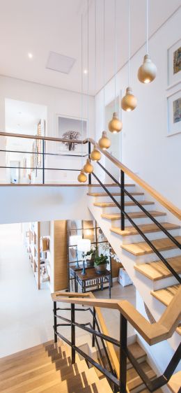 staircase, interior, light Wallpaper 828x1792