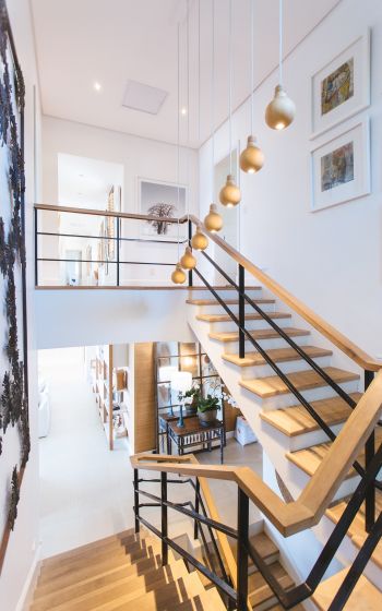 staircase, interior, light Wallpaper 1200x1920