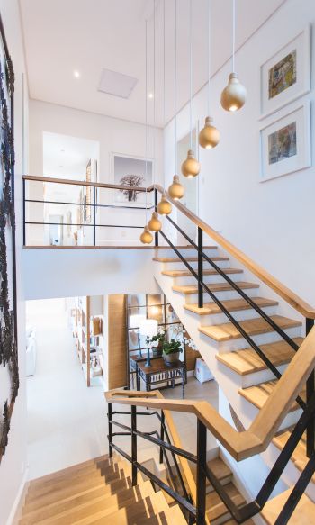 staircase, interior, light Wallpaper 1200x2000