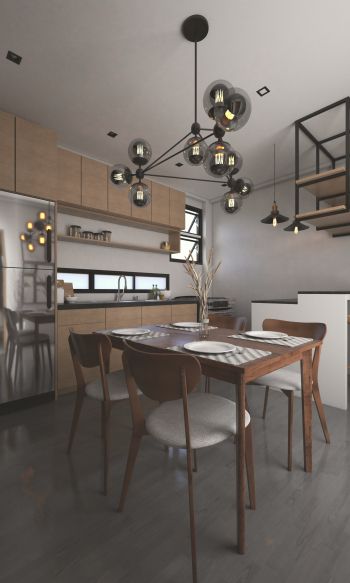 kitchen, interior design Wallpaper 1200x2000