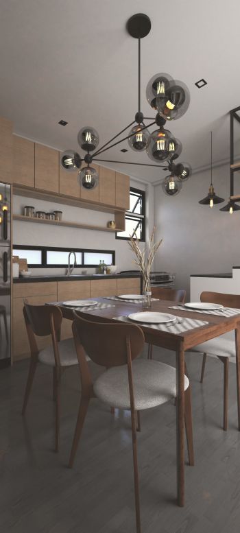 kitchen, interior design Wallpaper 1080x2400