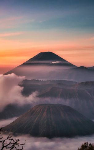 Bromo-Tenger-Semeru, Indonesia, mountains Wallpaper 1200x1920