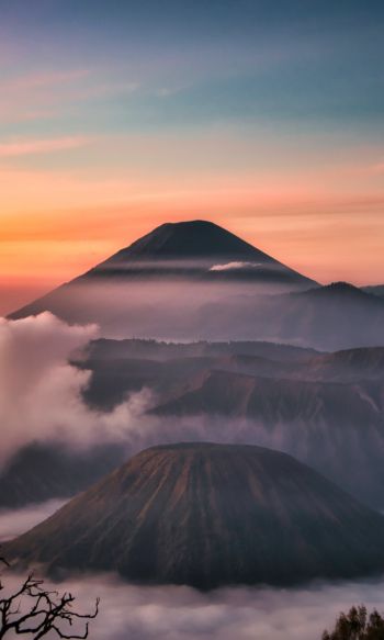 Bromo-Tenger-Semeru, Indonesia, mountains Wallpaper 1200x2000