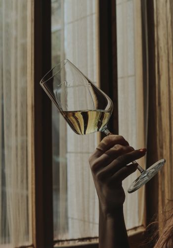glass, wine, hand Wallpaper 1668x2388