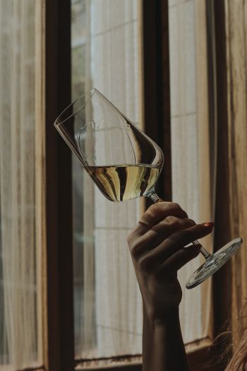 glass, wine, hand Wallpaper 640x960
