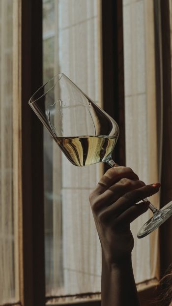 glass, wine, hand Wallpaper 720x1280
