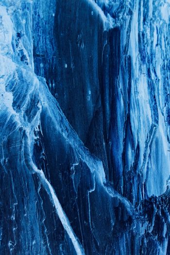 Обои 640x960 лед, синий, замерзший