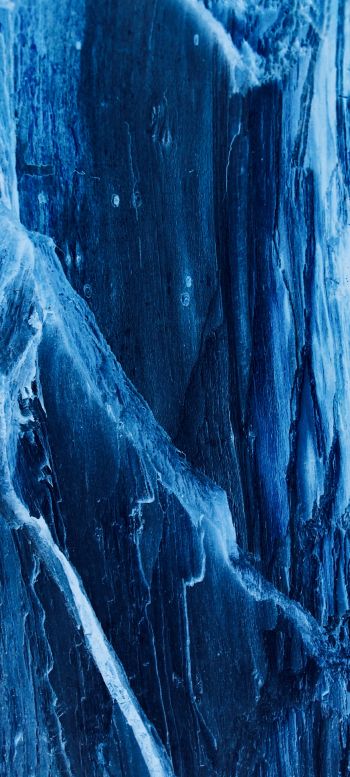 Обои 720x1600 лед, синий, замерзший