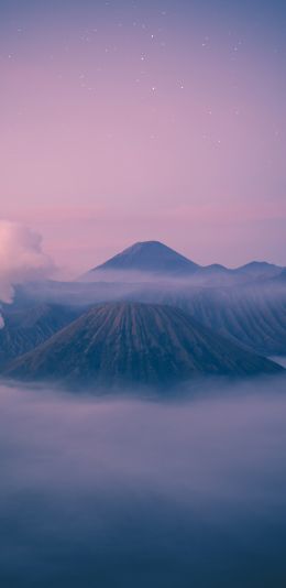 Обои 1440x2960 гора Бромо, Бромо-Тенгер-Семеру, Индонезия