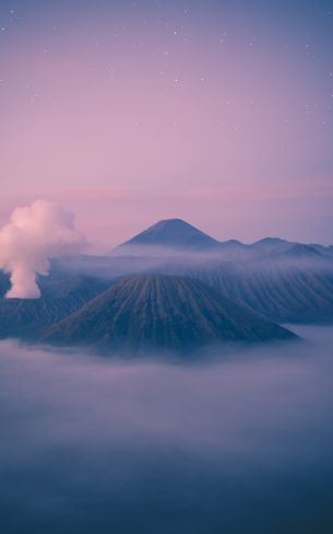 Обои 1600x2560 гора Бромо, Бромо-Тенгер-Семеру, Индонезия