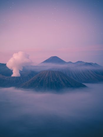 Обои 2048x2732 гора Бромо, Бромо-Тенгер-Семеру, Индонезия