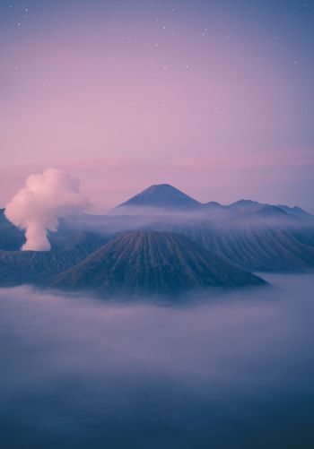 Обои 1668x2388 гора Бромо, Бромо-Тенгер-Семеру, Индонезия