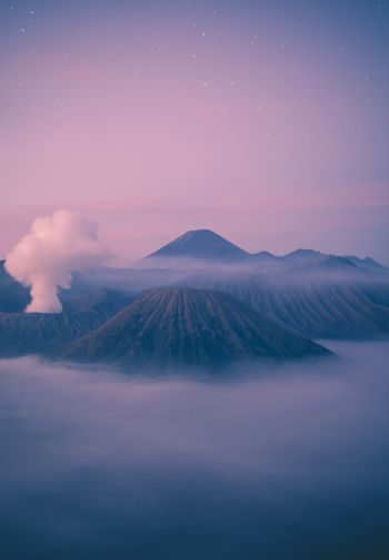 Обои 1640x2360 гора Бромо, Бромо-Тенгер-Семеру, Индонезия
