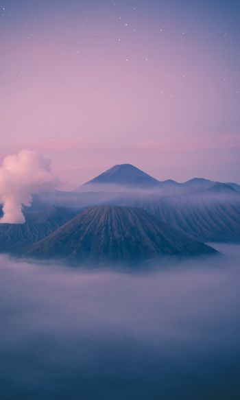 mountain Bromo, Bromo-Tenger-Semeru, Indonesia Wallpaper 1200x2000