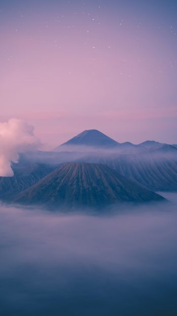 mountain Bromo, Bromo-Tenger-Semeru, Indonesia Wallpaper 750x1334