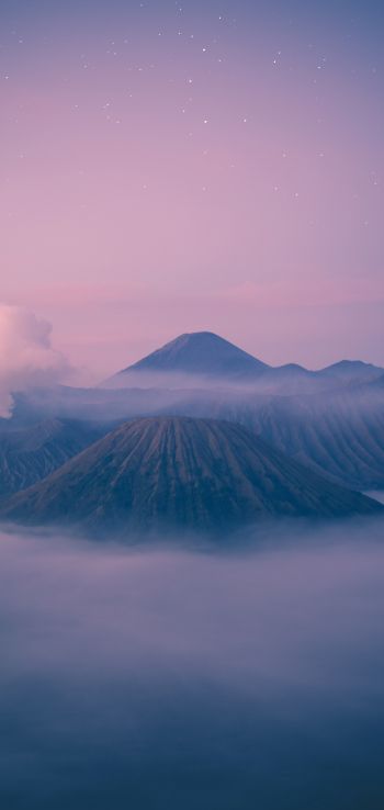 Обои 1440x3040 гора Бромо, Бромо-Тенгер-Семеру, Индонезия